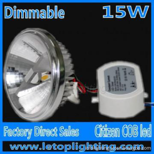 Hot selling Dimmable 15W Citizen /Sharp AR111 led spot light